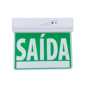 Cheaper Acrylic+ABS Frame Material Maintained Rechargeable Safety Indoor White LED Emergency Exit Sign Light
