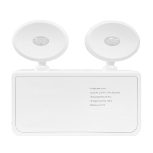 New Surface Rechargeable Lead-aicd Battery Non-maintained 3W LED Emergency Twin-head Light 