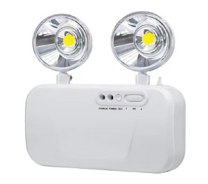 CCT 8000K LED SMD2835 New Surface Rechargeable Lead-aicd Battery Non-maintained 3W LED Emergency Twin-head Light 