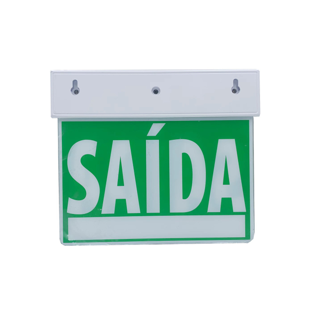 Cheaper Acrylic+ABS Frame Material Maintained Rechargeable Safety Indoor White LED Emergency Exit Sign Light
