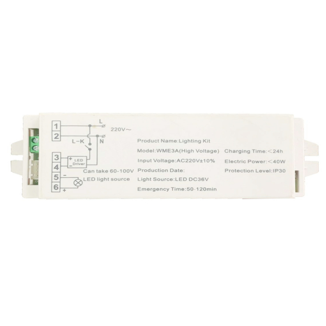 LED Rechargeable Battery Emergency Driver Kit for All LED Lamp