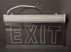Fire Emergency Exit Sign, LED Exit Sign, Emergency Safety Light Green Light with Transparent Panel or PVC Sticker