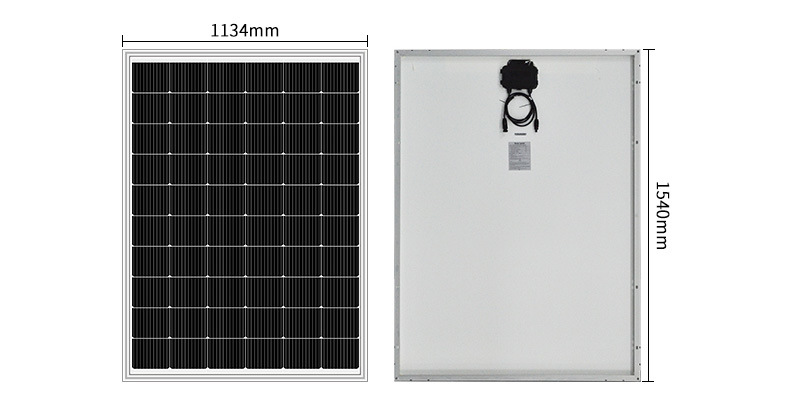 Solar Panel PV Panel Monocrystalline Glass Module 360W 60PCS Solar Cells Solar Energy System
