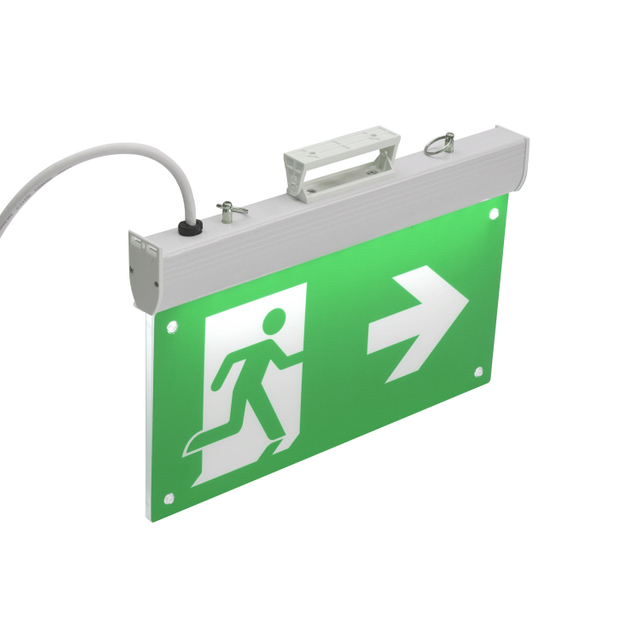 China Manufacturer Factory Price High Performance Wall Mounted Rechargeable Indoor Corridor Fire LED Exit Sign Emergency Light