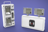 LED Emergency Rechargeable Battery 2X2.5W Twin Heads Lamp