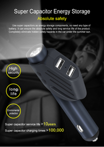 LED Multi-Funtional Car Hammer Charger with USB Charging Lamp
