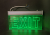 Fire Emergency Exit Sign, LED Exit Sign, Emergency Safety Light Green Light with Transparent Panel or PVC Sticker
