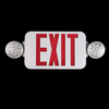  New LED Emergency Exit Sign Light Rechargeable Maintained Double Face Emergency Dual-head LED Lights