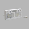 LED Emergency Rechargeable Battery 2X2.5W Twin Heads Lamp