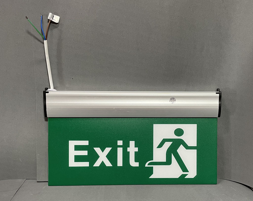 emergency exit sign lights with battery backup