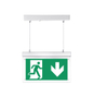 2023 New PC Material Rechargeable Ni-cd Battery Safety White LED Emergency Exit Sign Light