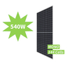 Solar Panel PV Panel Mono Half-Cut Glass Module 540W 144PCS Solar Cells Solar Energy System