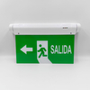 White Green Printing Rechargeable Ni-cd Battery Emergency Exit Sign LED Lights
