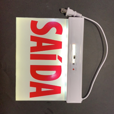 wall mounted exit sign
