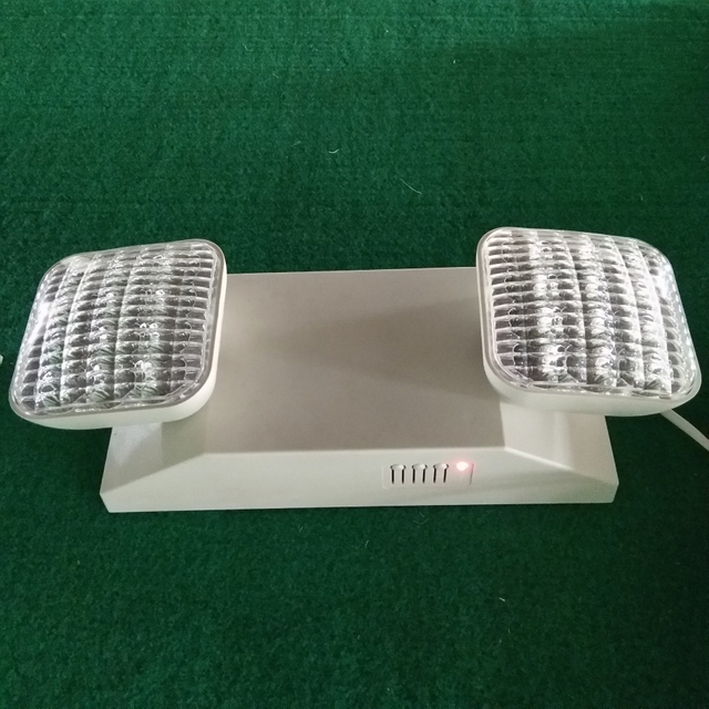 LED Emergency Rechargeable Battery Twin Head Lamp Non Maintained