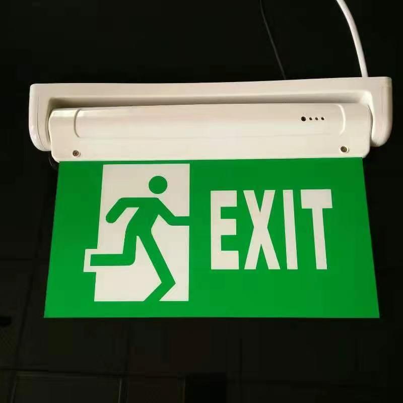 LED Customized Silk Print /Transparent Acrylic Panel Transparent Safety Emergency Exit Light
