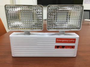 LED Rechargeable Twin Heads Safety Emergency Light