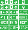Emergency Exit Light PVC Sticker/ Pictogram/ Sign
